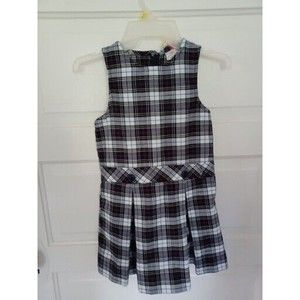 R K Rifle/kaynee  GIRLS MULTI-COLOR PLAID SCHOOL UNIFORM DRESS (6)